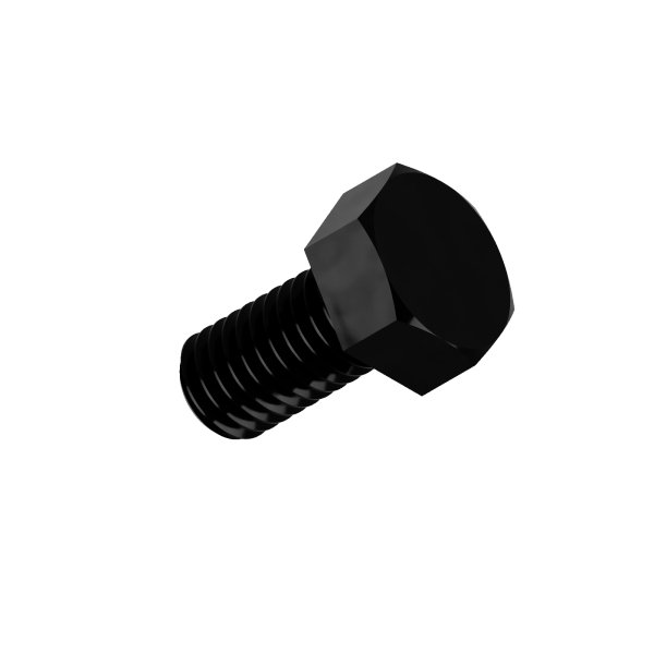 25 Sechskantschrauben ISO 4017 8.8 schwarz M22x75