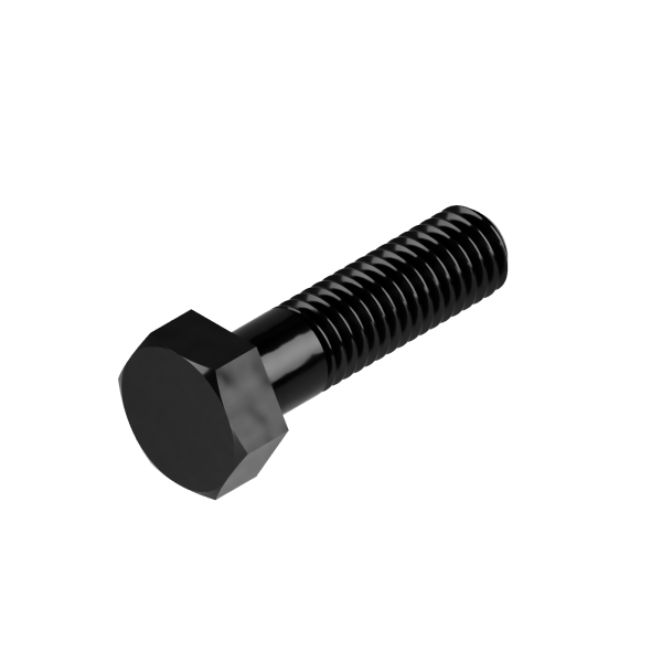 1 Sechskantschrauben DIN 931 10.9 schwarz M16x380