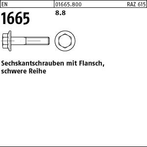 100 Sechskantschrauben EN 1665 8.8 M12x50 Stahl