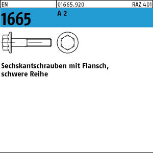 200 Sechskantschrauben EN 1665 A2 M6x45 V2A Edelstahl