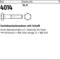 100 Sechskantschrauben ISO 4014 10.9 schwarz M6x140