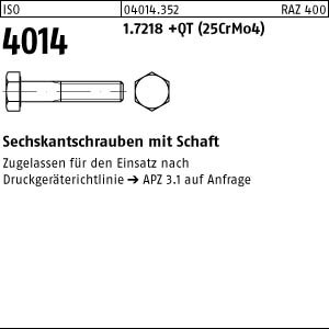 50 Sechskantschrauben ISO 4014 1.7218 +QT M12x65 DGRL
