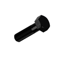 200 Sechskantschrauben ISO 4014 8.8 schwarz M6x65