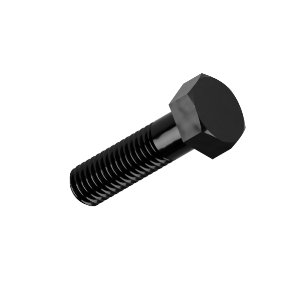 25 Sechskantschrauben ISO 4014 8.8 schwarz M14x300