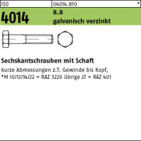 1 Sechskantschrauben ISO 4014 8.8 verzinkt M42x250