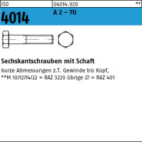 1 Edelstahl V2A Sechskantschrauben ISO 4014 A2 M30x140