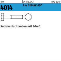 25 Sechskantschrauben ISO 4014 A4 BUMAX109 M16x90 A4-109 Niro Edelstahl