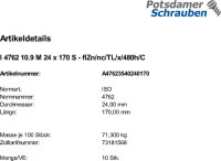 10 Innensechskant Zylinderkopfschrauben ISO 4762 10.9...