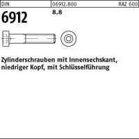 500 Innensechskant Zylinderschrauben niedrig DIN 6912 8.8...