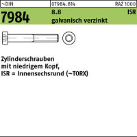 500 Torx mit Zylinderkopf DIN 7984 8.8 verzinkt M6x20 TX