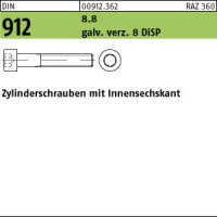 500 Innensechskant Zylinderkopfschrauben DIN 912 8.8...