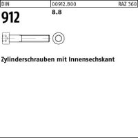 100 Innensechskant Zylinderkopfschrauben DIN 912 8.8 schwarz M4x6