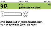 200 Innensechskant Zylinderkopfschrauben DIN 912 8.8...