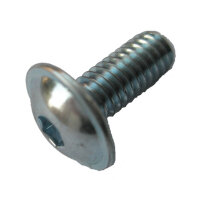500 Innensechskant Linsenflanschschrauben ISO 7380 -2 10.9 verzinkt M4x25