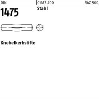 100 Knebelkerbstifte DIN 1475 Stahl 4x20