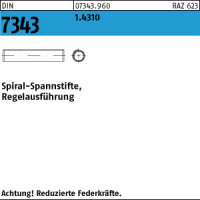 1000 Edelstahl Spiral Spannstifte DIN 7343 1.4310 1x12