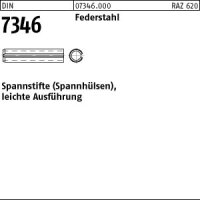 25 Spannstifte DIN 7346 Federstahl 21x50