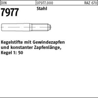 25 Kegelstifte DIN 7977 Stahl 6x40