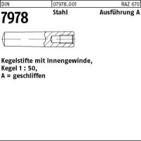 10 Kegelstifte DIN 7978 Stahl A12x60