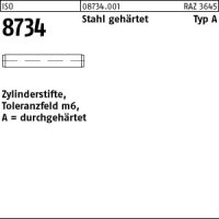 100 Zylinderstifte ISO 8734 Typ A Stahl 6 m6 x 24