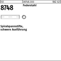 500 Spiralspannstifte ISO 8748 Federstahl 8x40