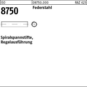 500 Spiralspannstifte ISO 8750 Federstahl 8x40