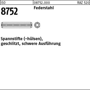 10 Spannstifte ISO 8752 Federstahl 25x85