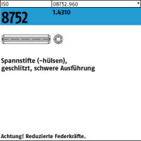 100 Edelstahl Spannstifte ISO 8752 1.4310 3,5x6