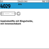 500 Edelstahl Inbus Gewindestifte ISO 4029 A4 M4x10