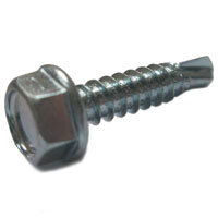 100 Sechskant Bohrschrauben DIN 7504 verzinkt K 5,5x80