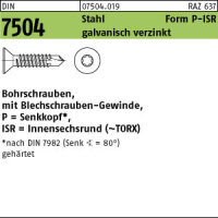 1000 Senkkopf Torx Bohrschrauben DIN 7504 verzinkt P...