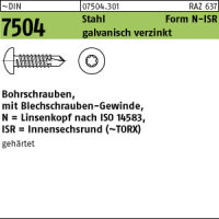 250 Linsenkopf Torx Bohrschrauben DIN 7504 verzinkt N...