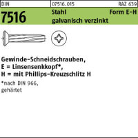 500 Gewinde Schneidschrauben DIN 7516 Stahl E M5x30 -H...