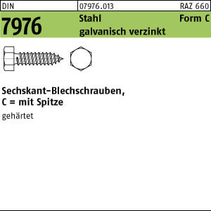 2000 Blechschrauben DIN 7976 Stahl 2,9x13 -C verzinkt