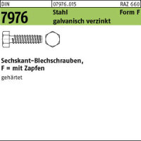 500 Blechschrauben DIN 7976 Stahl 4,2x9,5 -F verzinkt