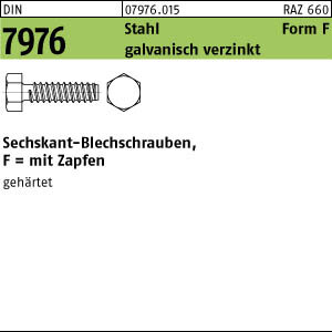 500 Blechschrauben DIN 7976 Stahl 4,2x16 -F verzinkt