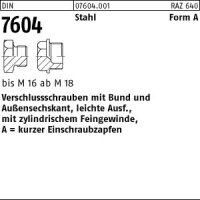 25 Verschlussschrauben DIN 7604 Stahl A M18x1,5