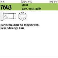 25 Hohlschrauben DIN 7643 St. 12 - 3 M 16 x 1,5 verzinkt...