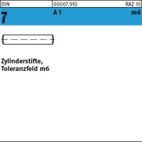 50 Edelstahl Zylinderstifte DIN 7 1.4305 5 m6 x 8