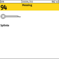 100 Splinte DIN 94 Messing 5x63